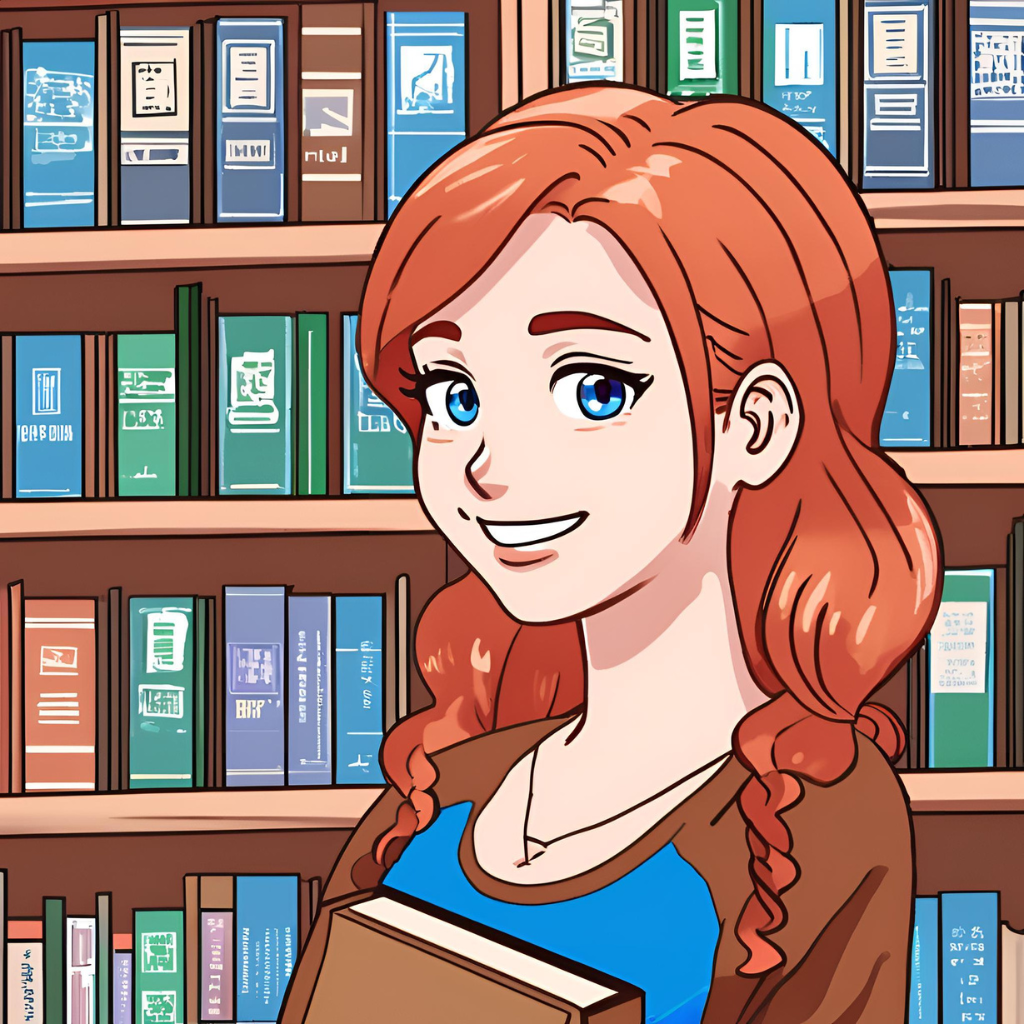 Cartoon Avatar of Makayla, Library Associate at CSLD *Created using Canva Elements